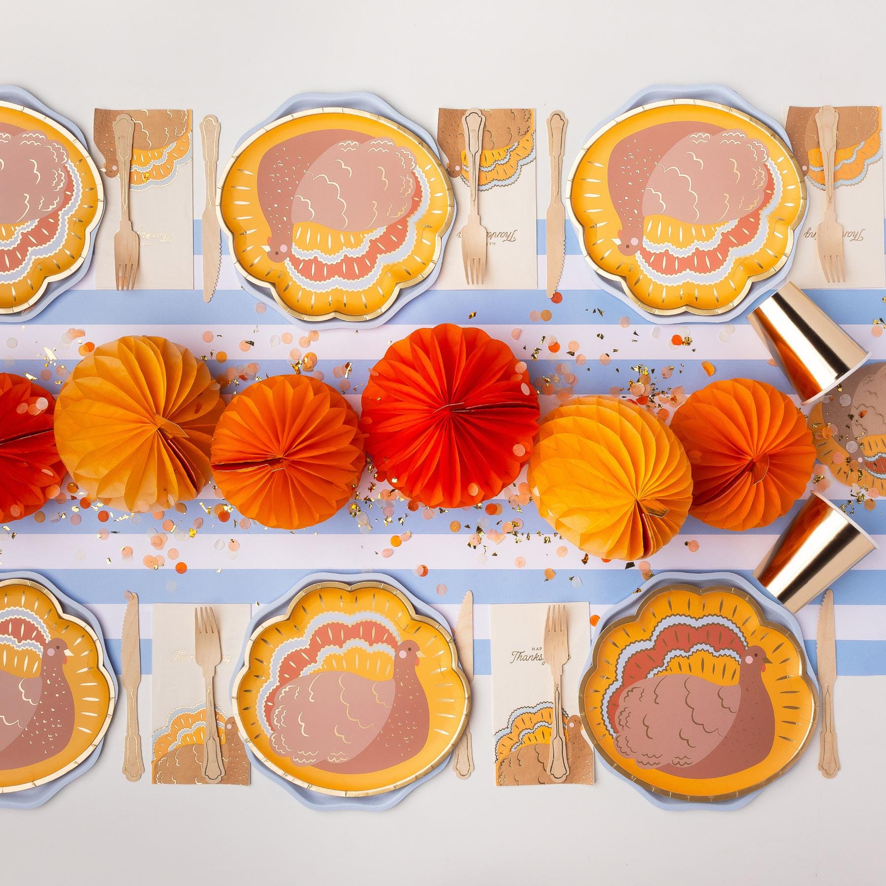 Happy Thanksgiving Turkey Napkins 20ct - Stesha Party