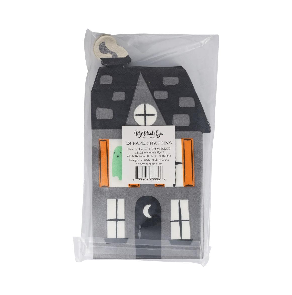 Haunted House Halloween Napkins 24ct - Stesha Party