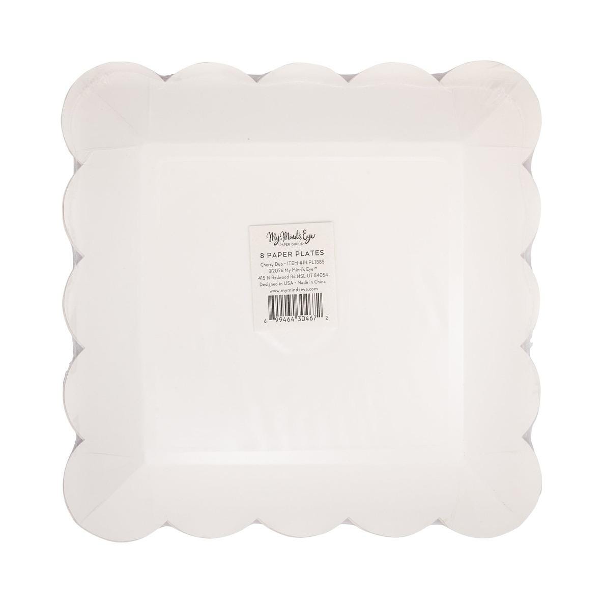 Heart Cherry Plates 8ct - Stesha Party