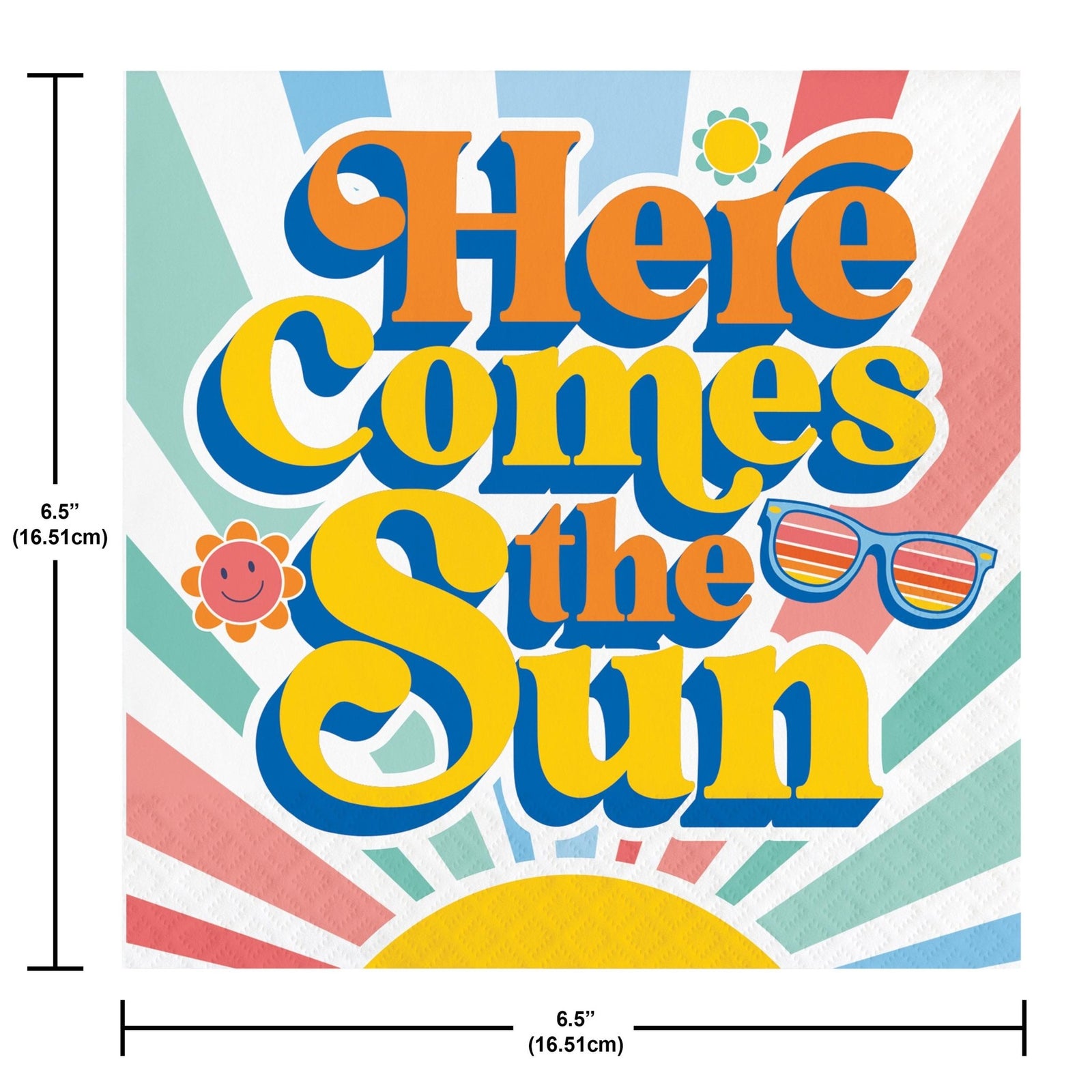 Here Comes The Sun Pool Party Napkins - Stesha Party