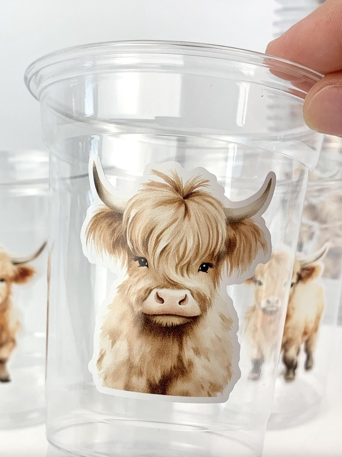 Highland Cow Party Cups 24ct - Stesha Party