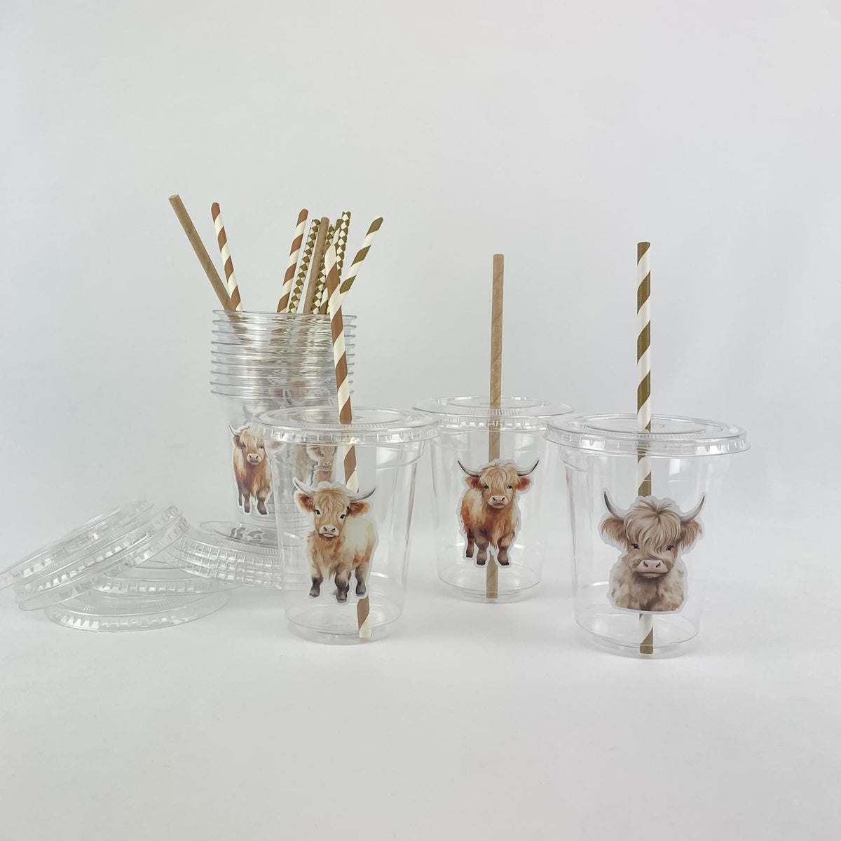 Highland Cow Party Cups - Stesha Party