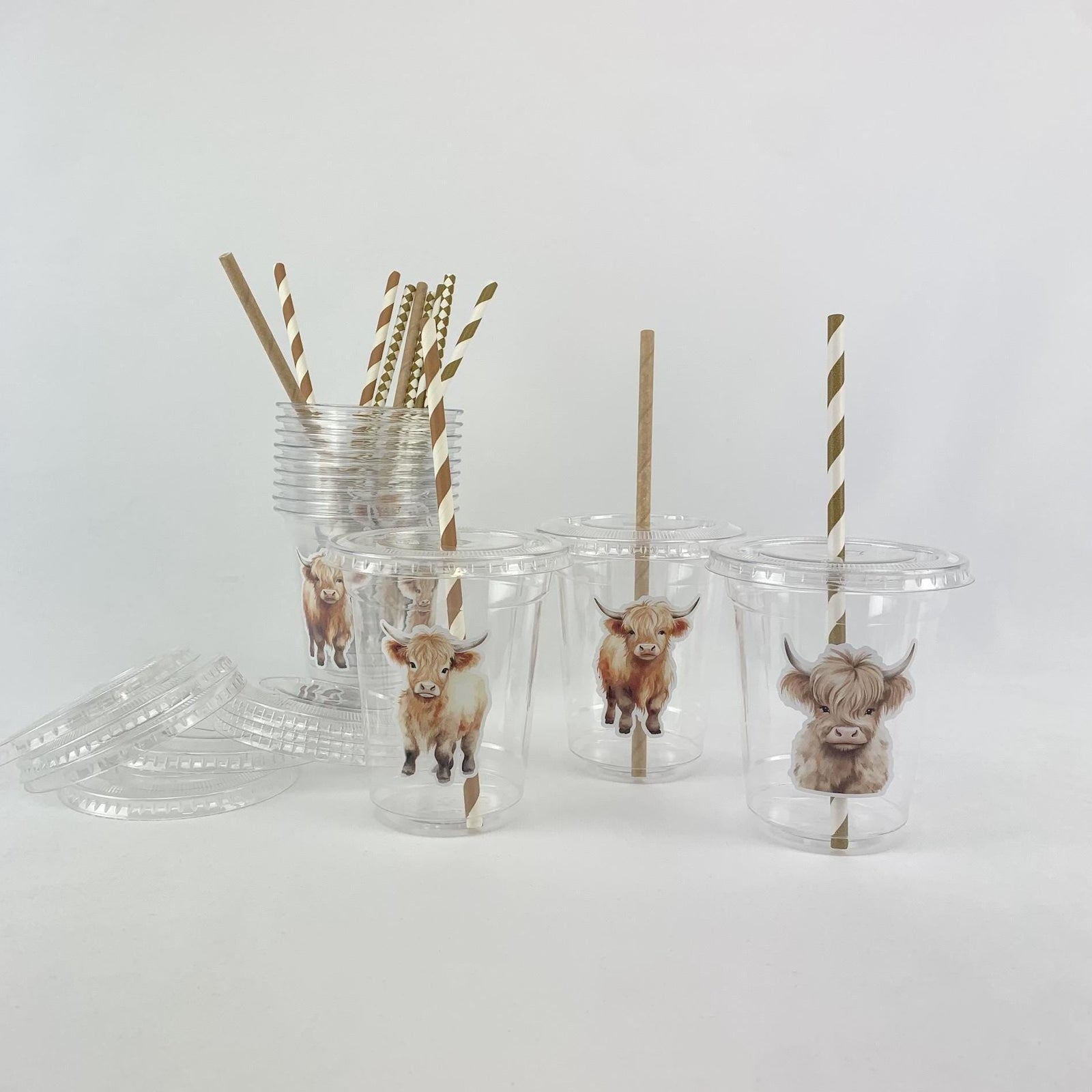 Highland Cow Party Cups - Stesha Party