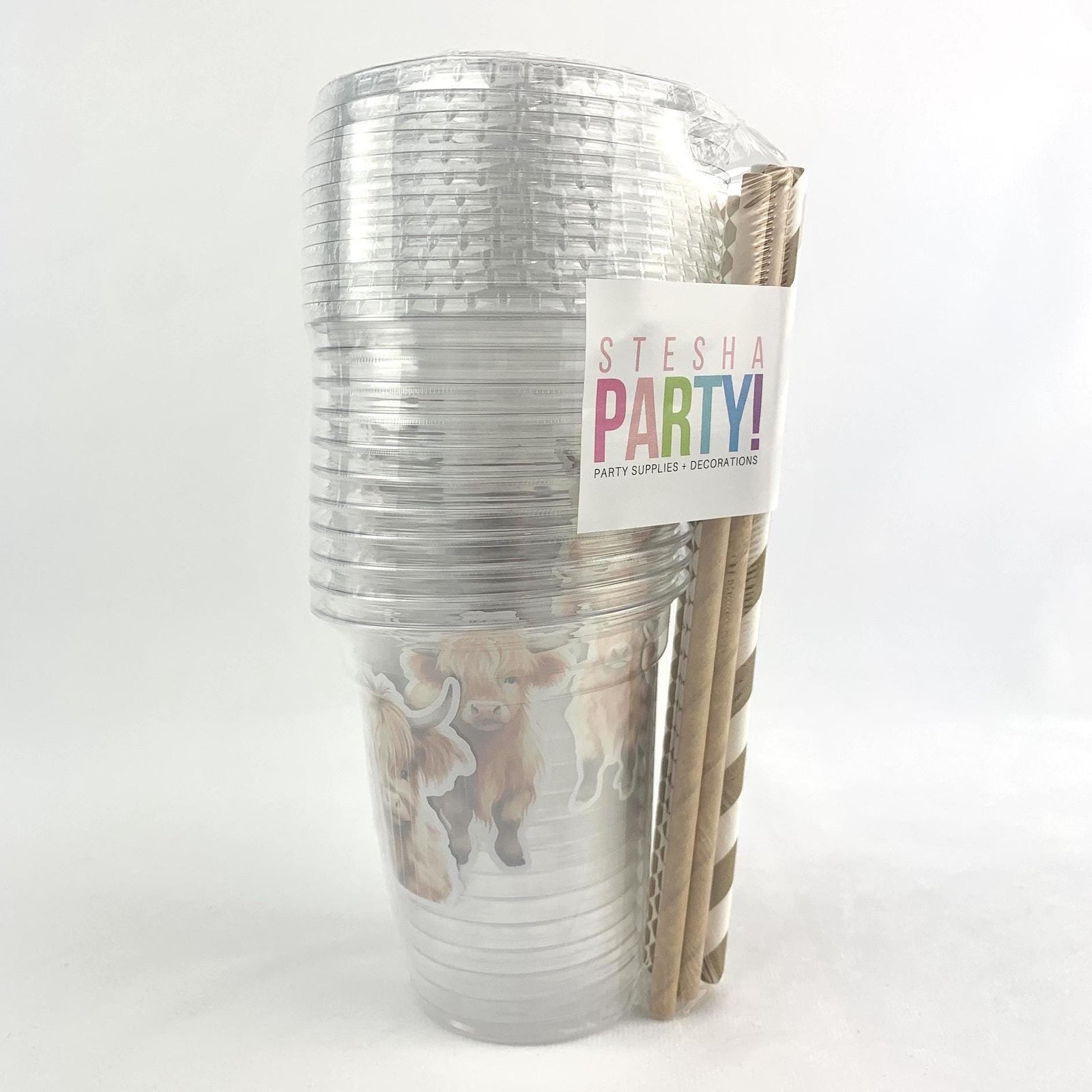 Highland Cow Party Cups - Stesha Party