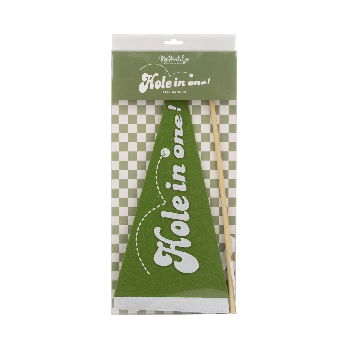 Hole In One Felt Pennant - Stesha Party