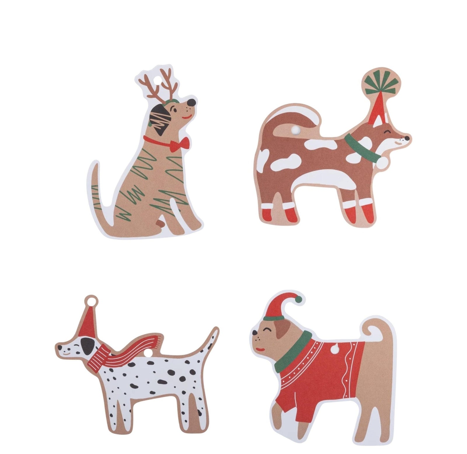 Holiday Dogs Gift Tag Set - Stesha Party