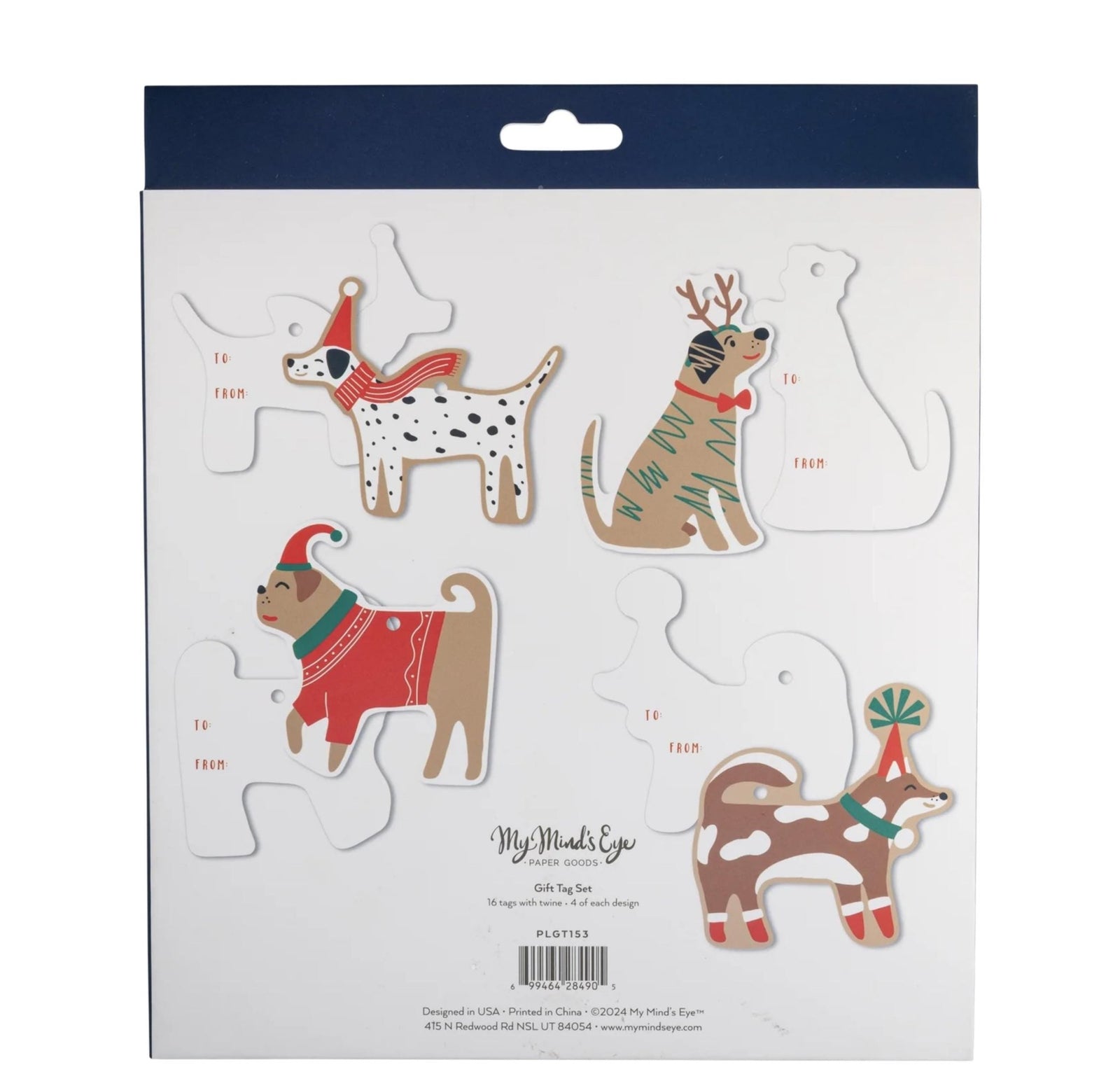 Holiday Dogs Gift Tag Set - Stesha Party