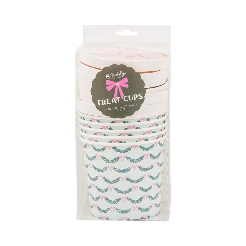 Holiday Take Out Treat Cups 32 oz - Stesha Party