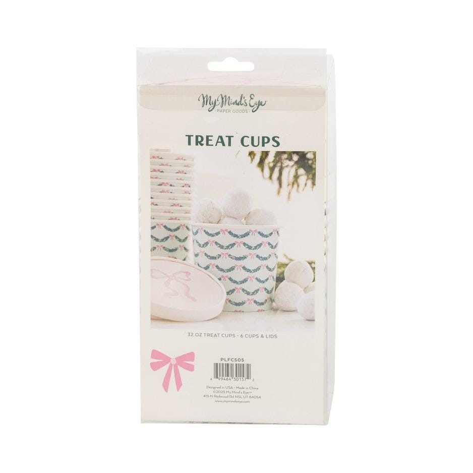 Holiday Take Out Treat Cups 32 oz - Stesha Party