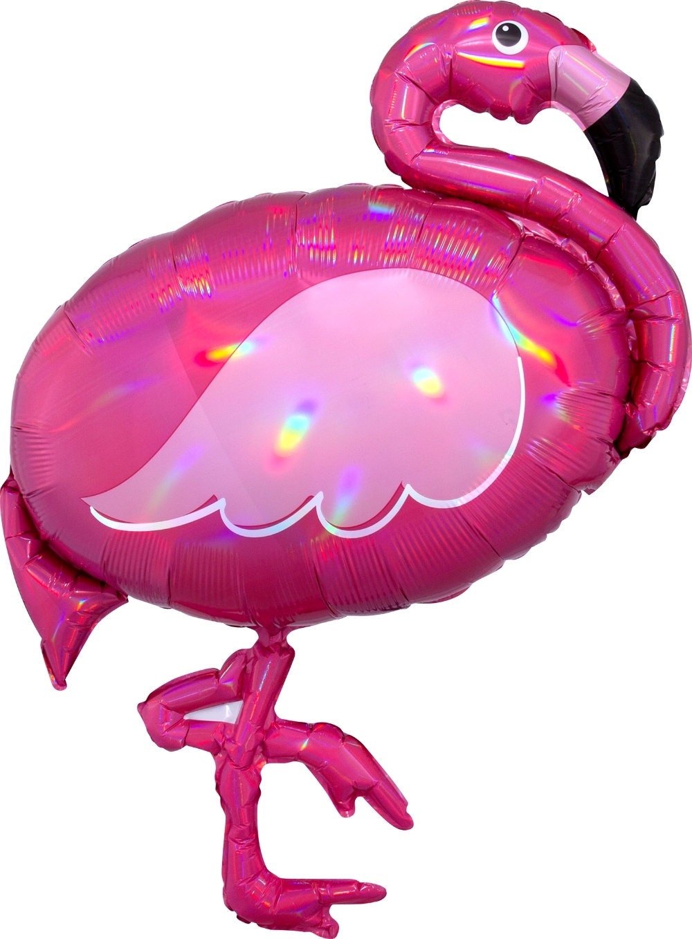 Holographic Flamingo Balloon 33 Inch - Stesha Party