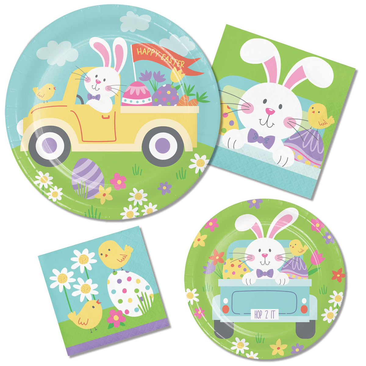 Hop 2 It Easter Bunny Plates - Stesha Party