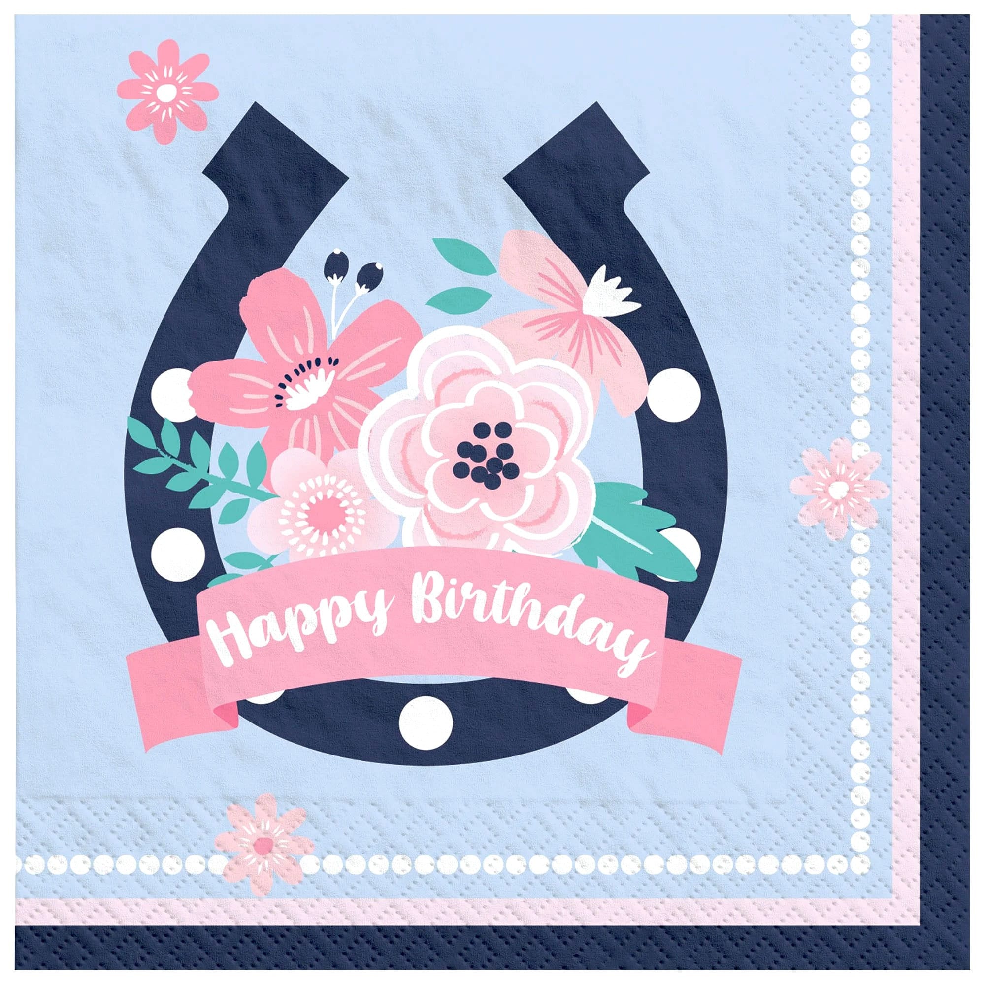 Horse Birthday Napkins - Stesha Party