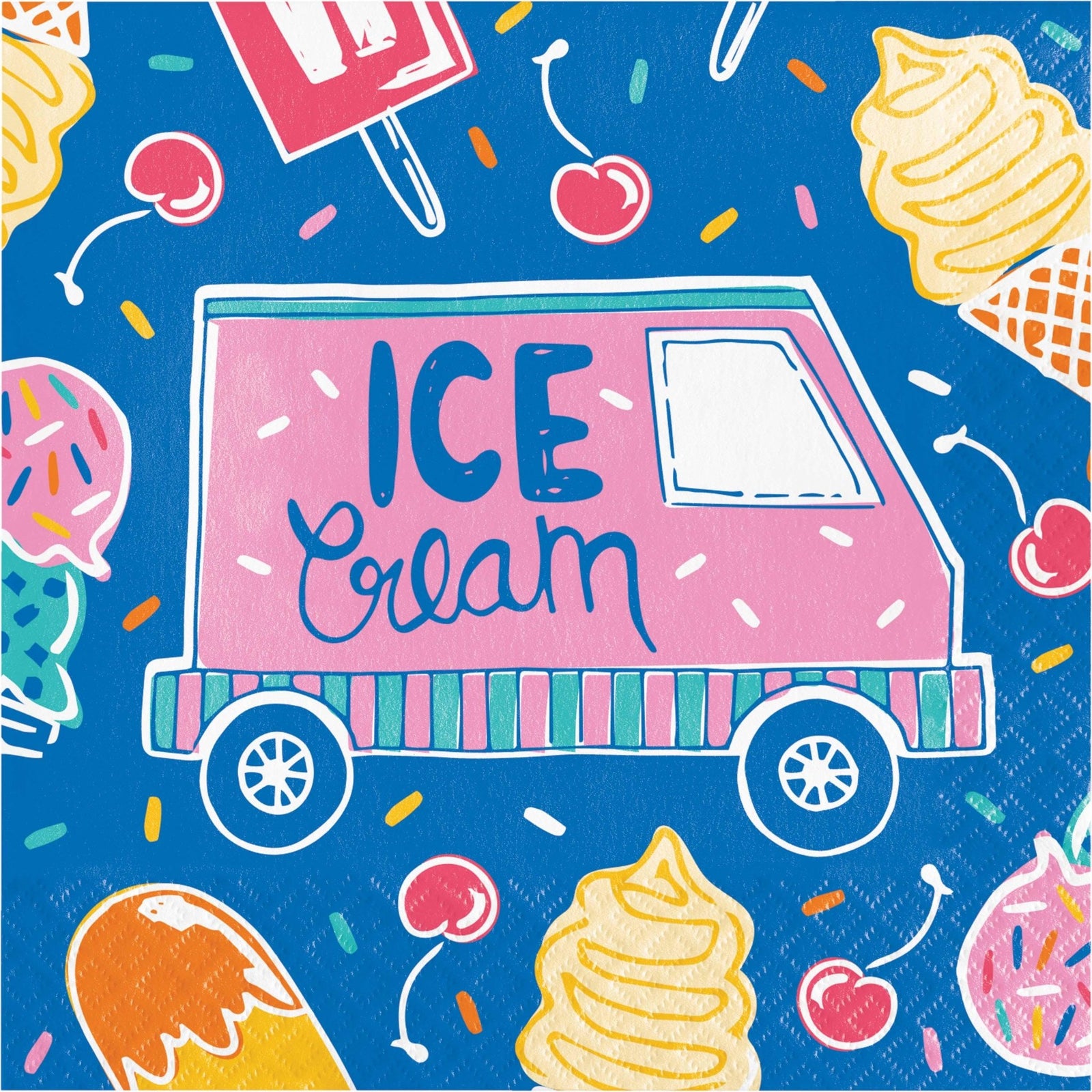 Ice Cream Napkins 16ct - Stesha Party