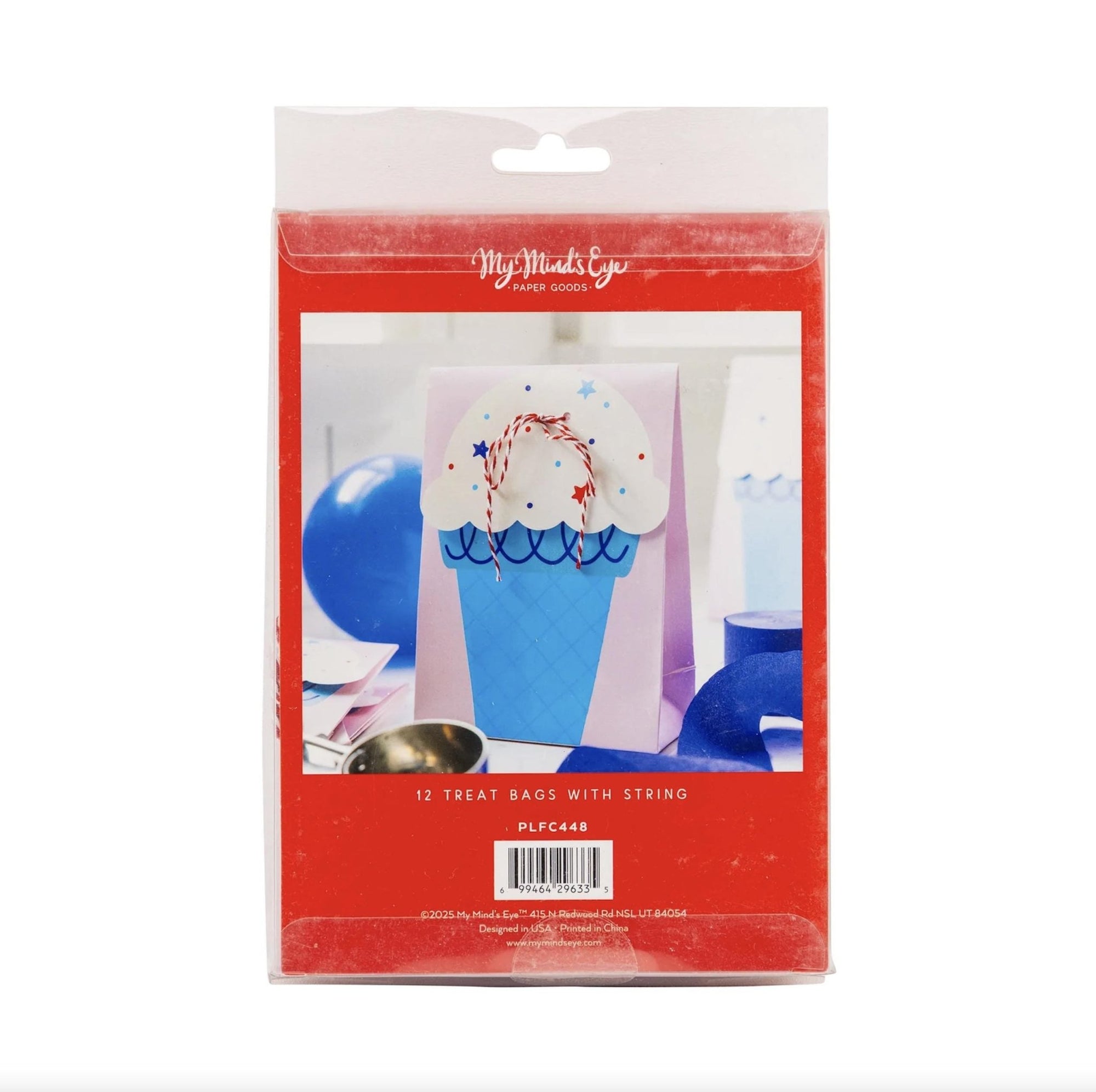 Ice Cream Party Favor Bags Patriotic 12ct - Stesha Party