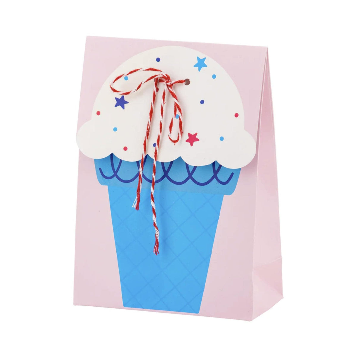 Ice Cream Party Favor Bags Patriotic 12ct - Stesha Party