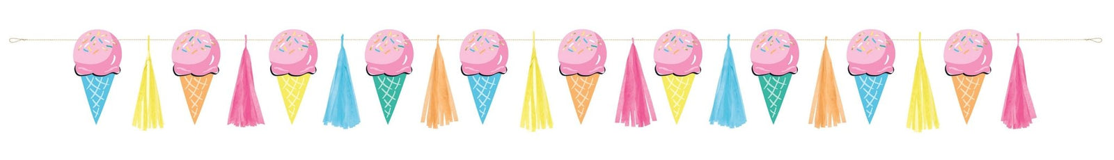 Ice Cream Party Garland - Stesha Party