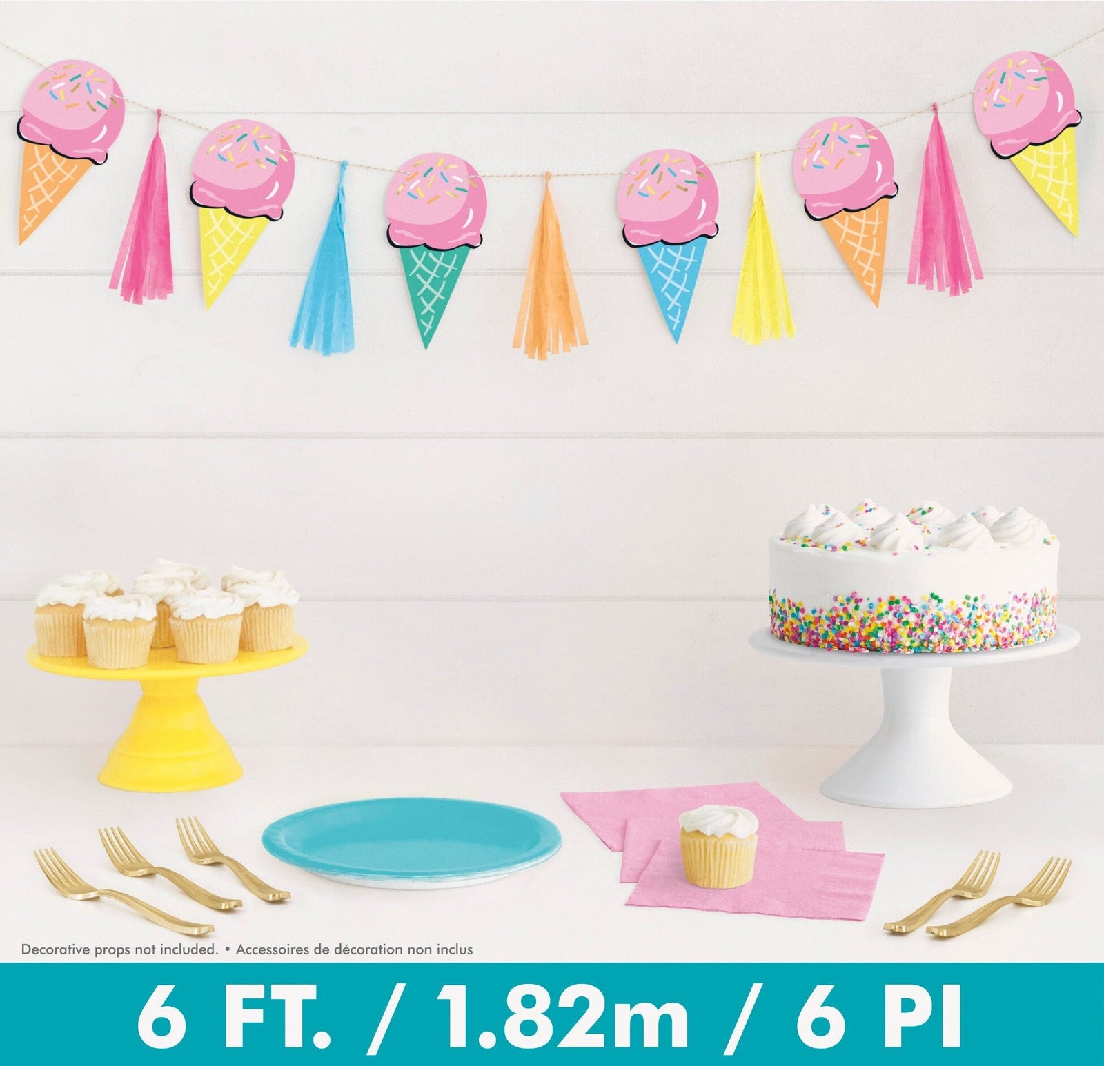 Ice Cream Party Garland - Stesha Party