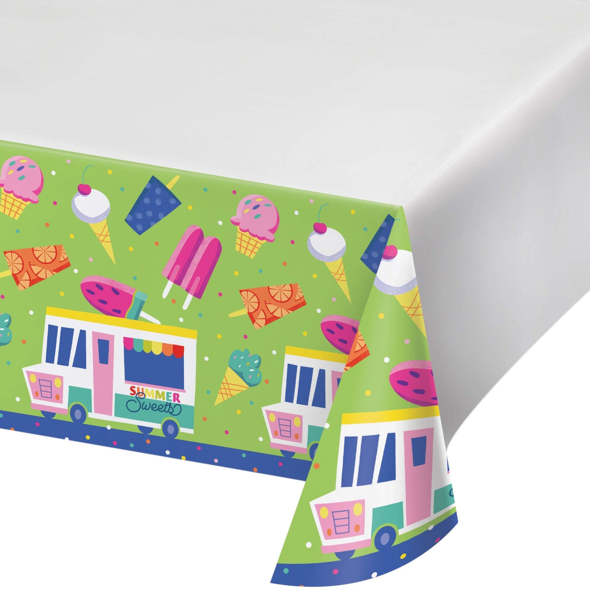 Ice Cream Party Paper Tablecloth - Stesha Party