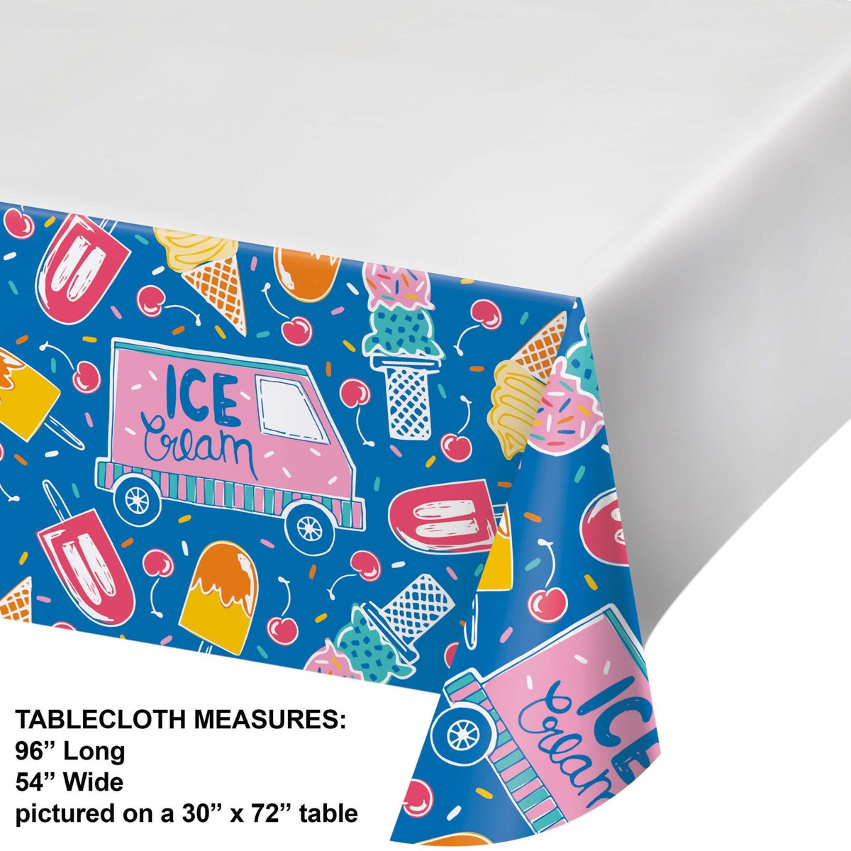 Ice Cream Party Tablecloth - Stesha Party