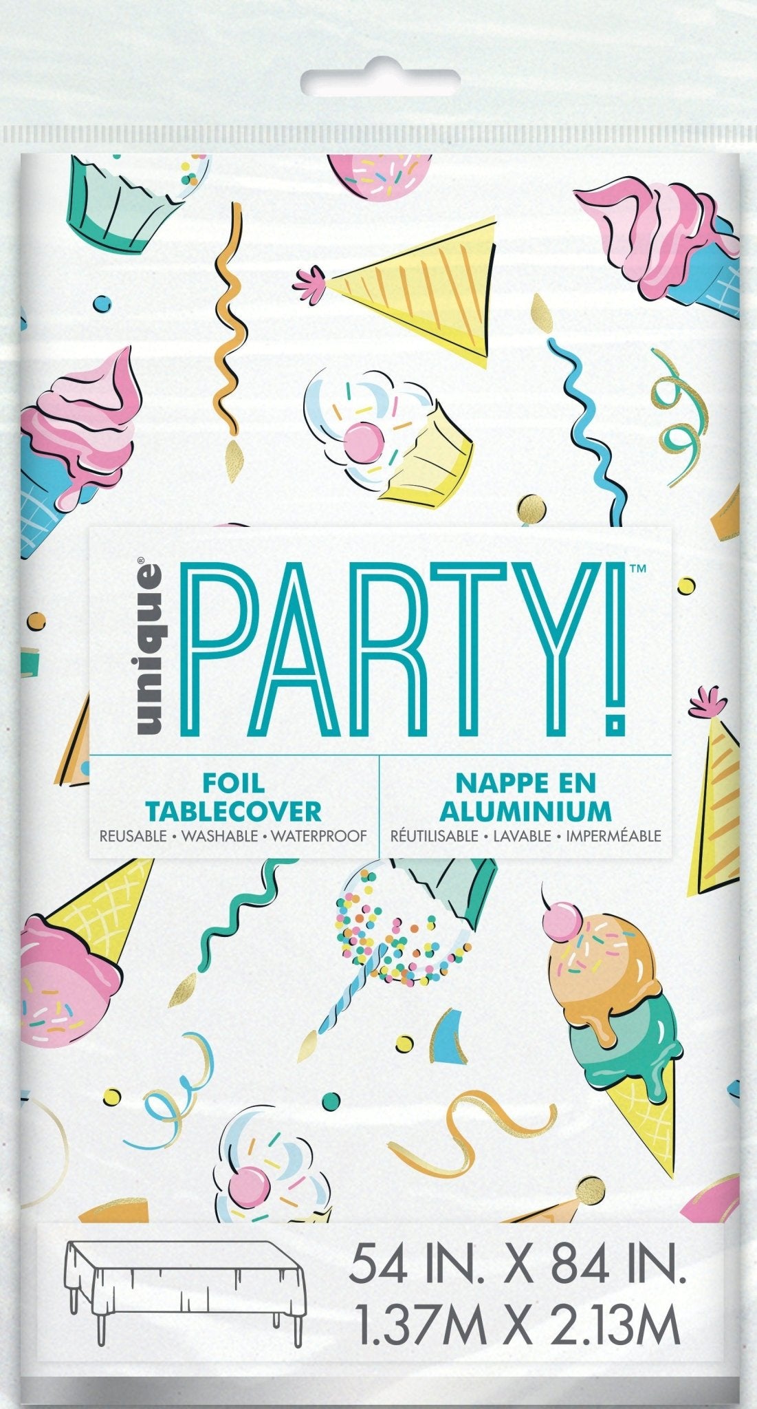Ice Cream Party Tablecloth - Stesha Party