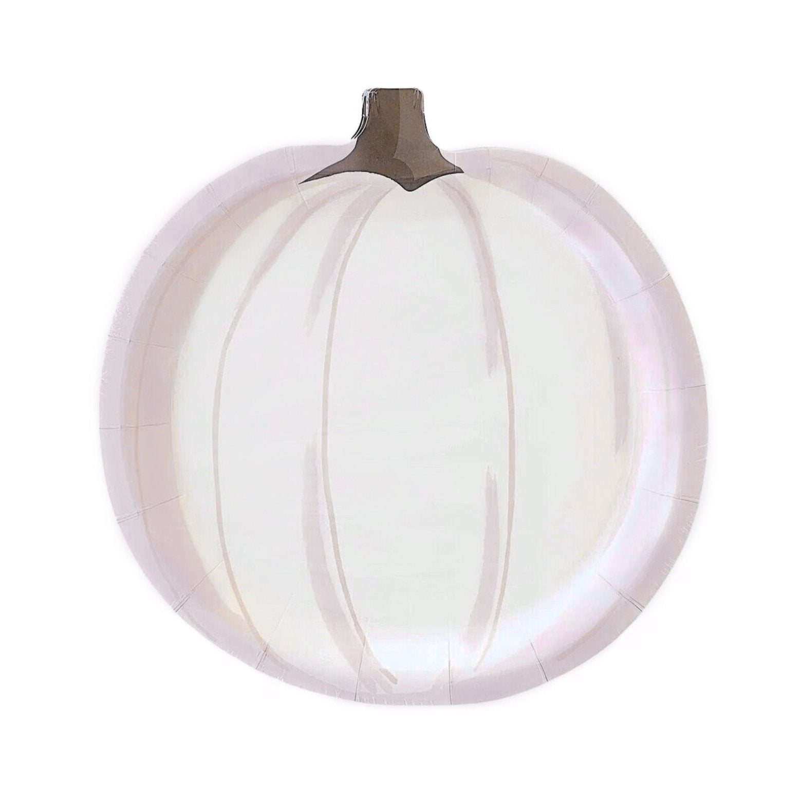 Lavender & White Pumpkin Plates