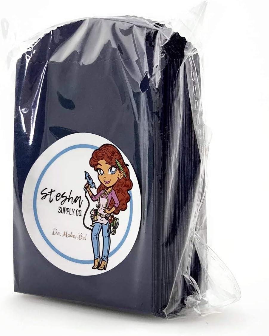 Mini Navy Paper Bags 50ct | Small Treat Bags for Favors | Seed Bags | Mini Gift Bags for Parties | Navy Party Favor Bags | 4x2.5 Paper Bags