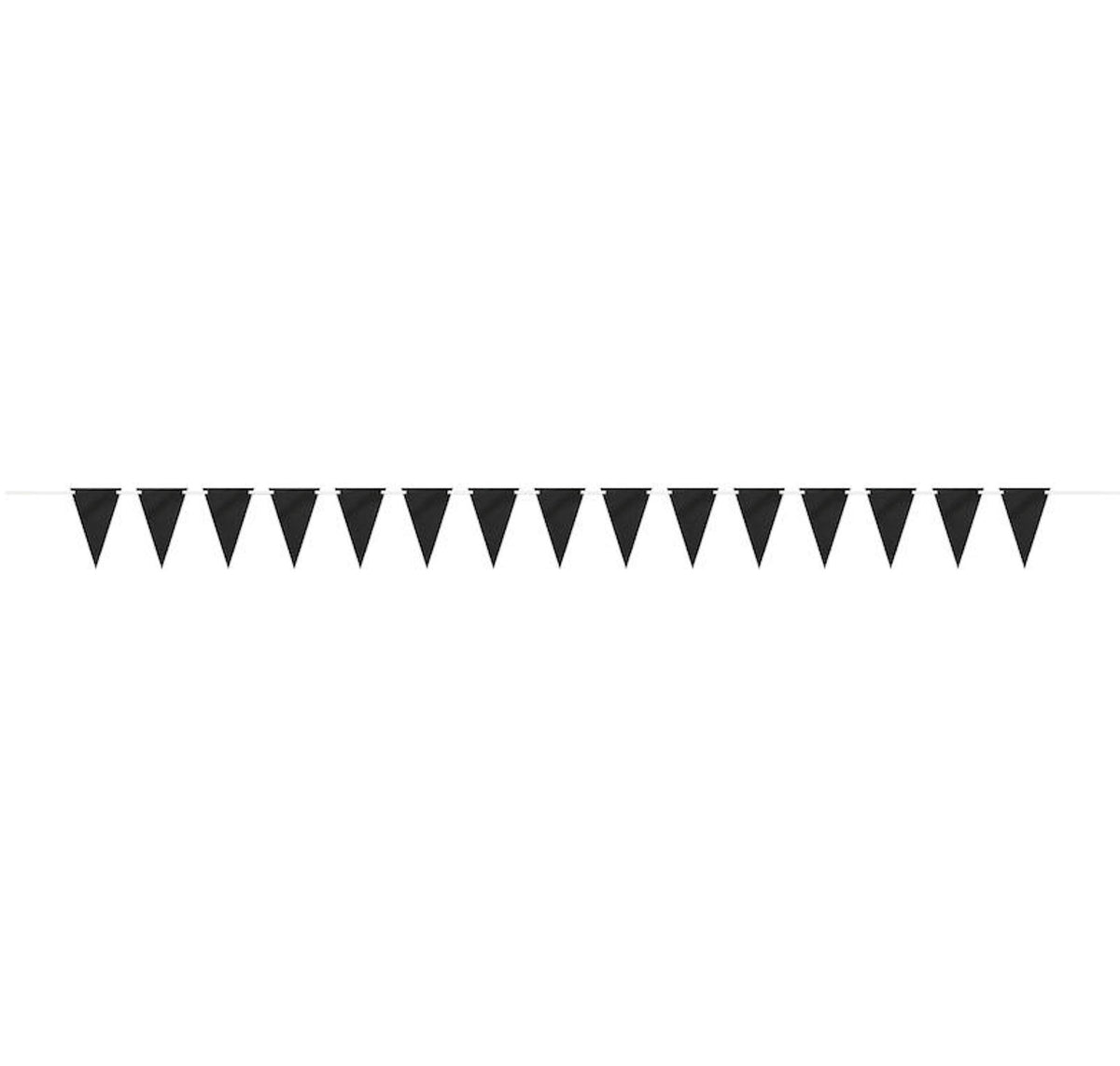 Custom Chalkboard Banner 9ft - Black Pennant Paper Banner, DIY Party Banner, Customizable Chalk Banner, Birthday Wedding Graduation Decor