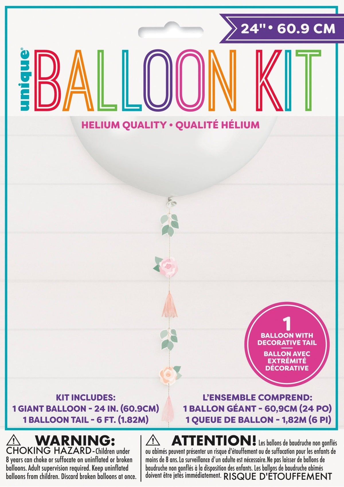 Jumbo Balloon with Floral Tail - Stesha Party