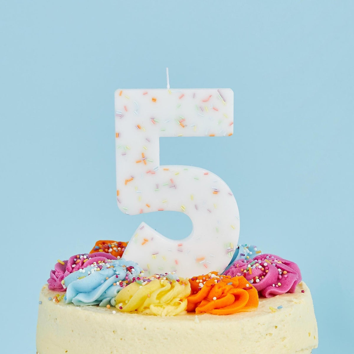 Jumbo Sprinkle Number Candle - Stesha Party