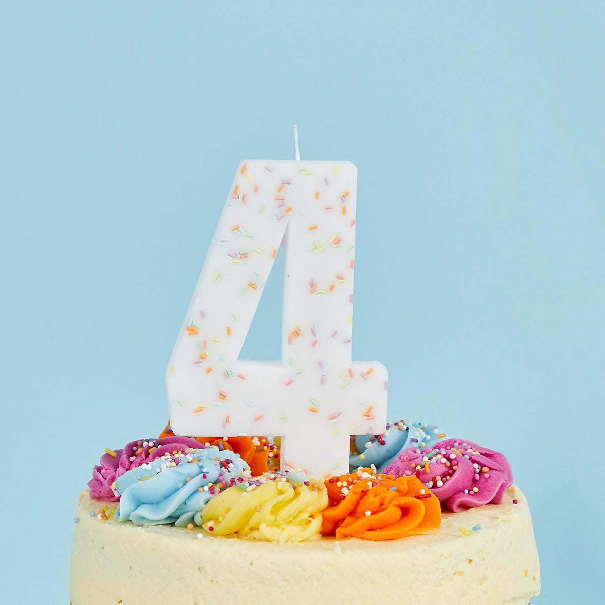 Jumbo Sprinkle Number Candle - Stesha Party