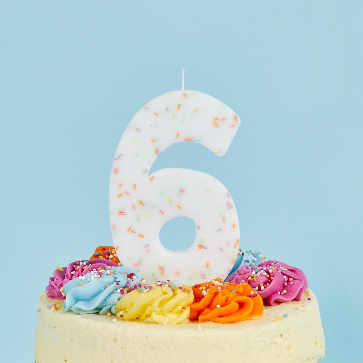 Jumbo Sprinkle Number Candle - Stesha Party