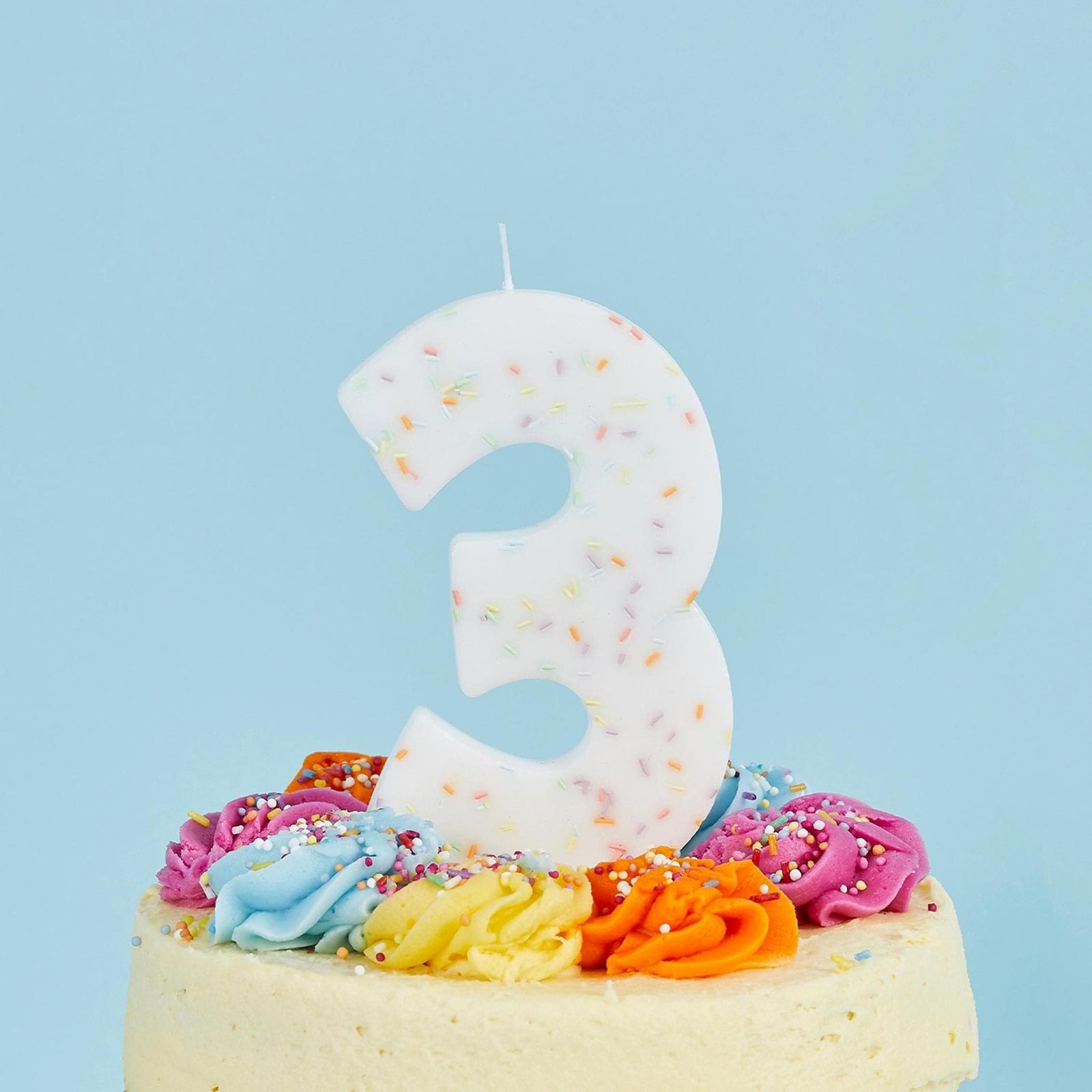Jumbo Sprinkle Number Candle - Stesha Party