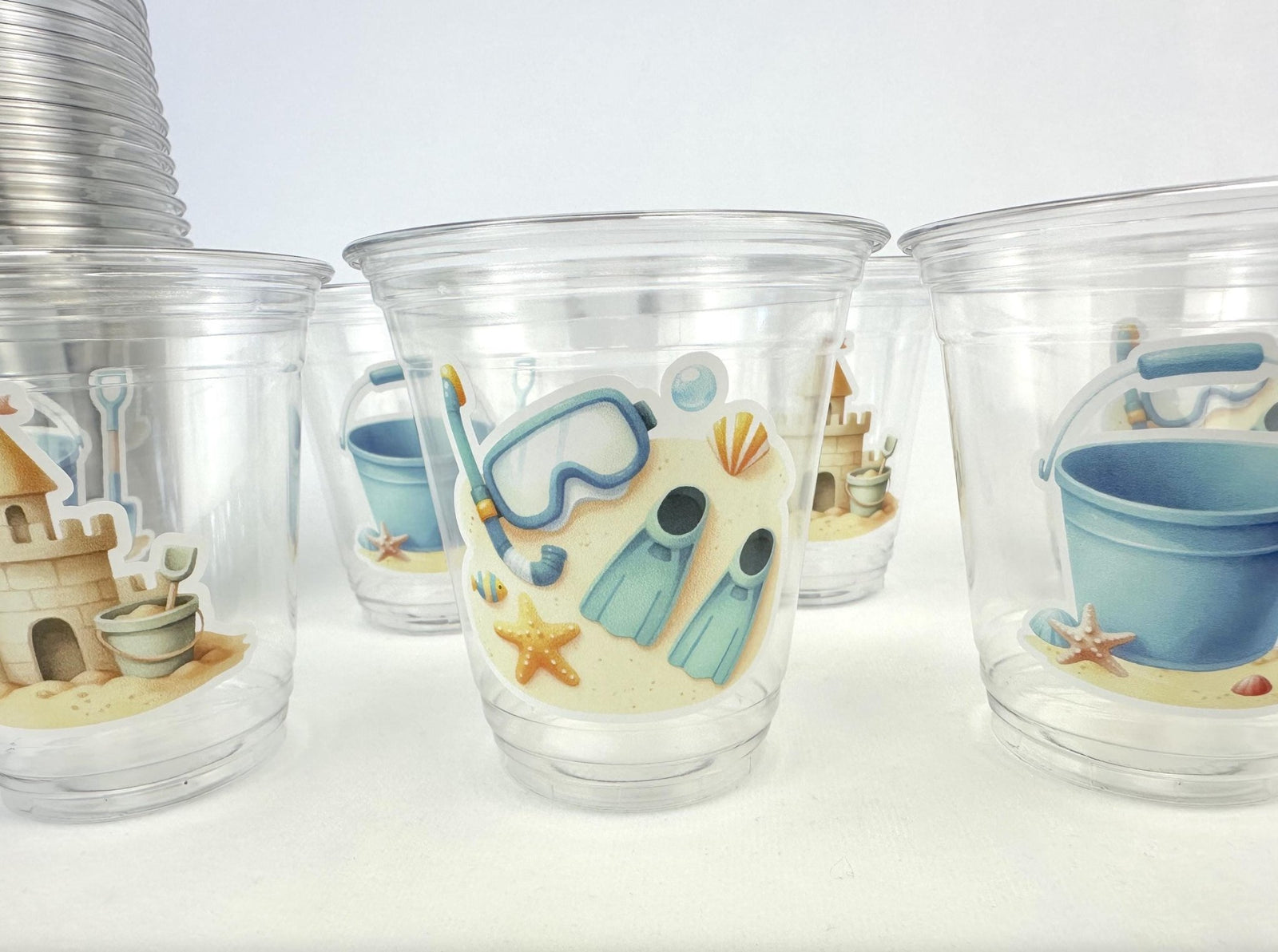 Kids Beach Party Cups 24ct - Stesha Party