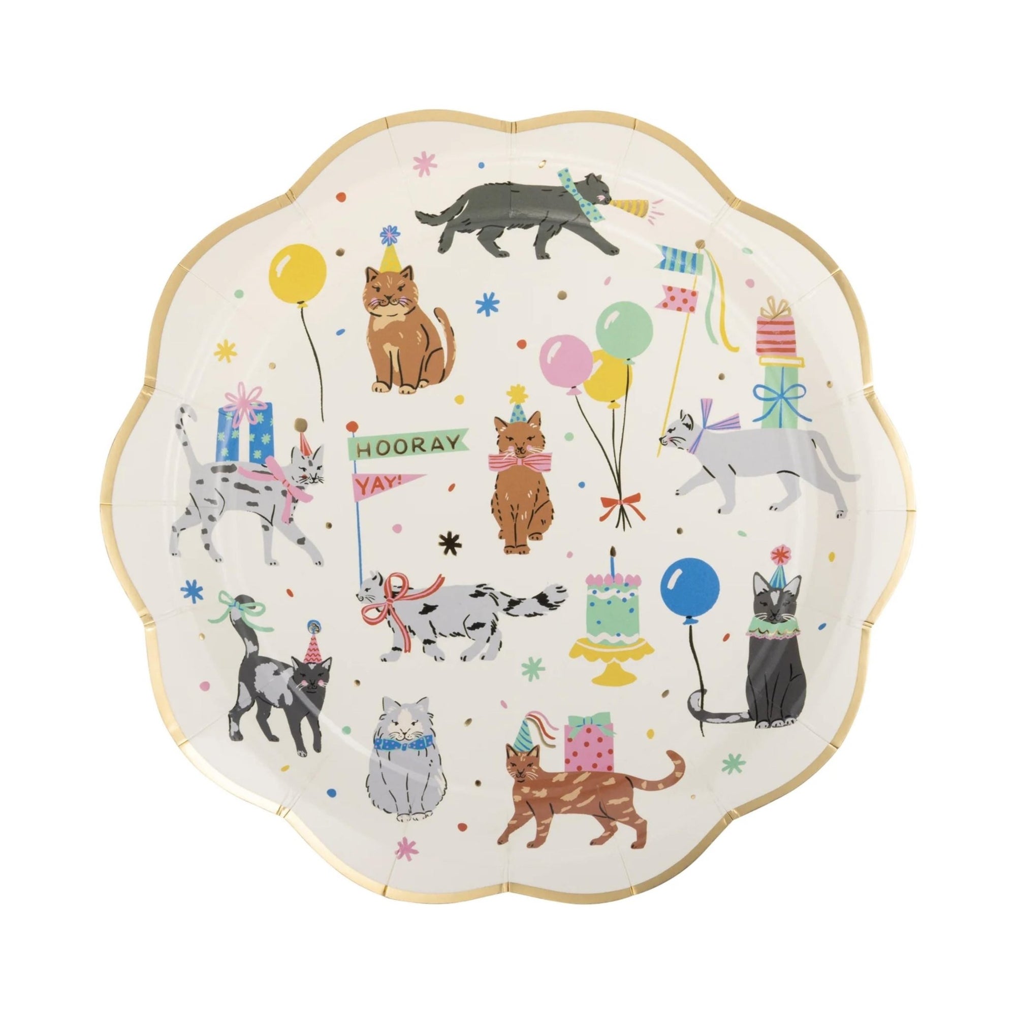Kitty Cat Party Plates 8ct - Stesha Party