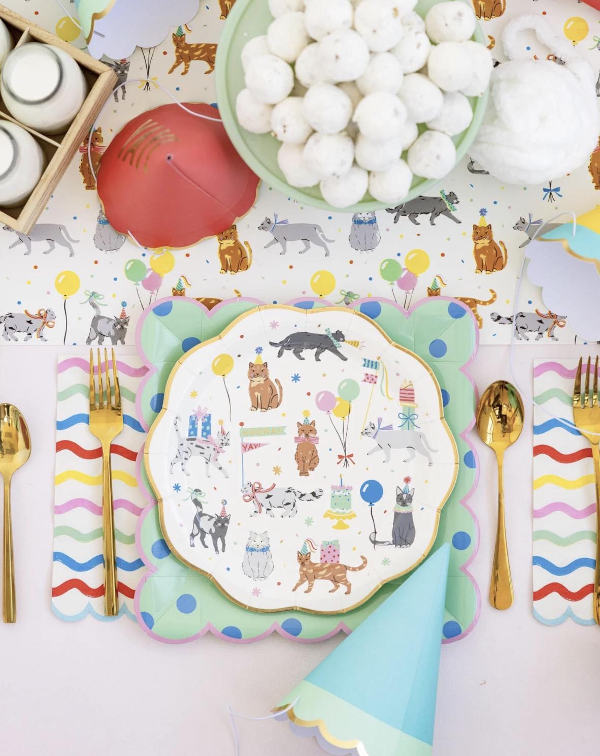 Kitty Cat Party Plates 8ct - Stesha Party