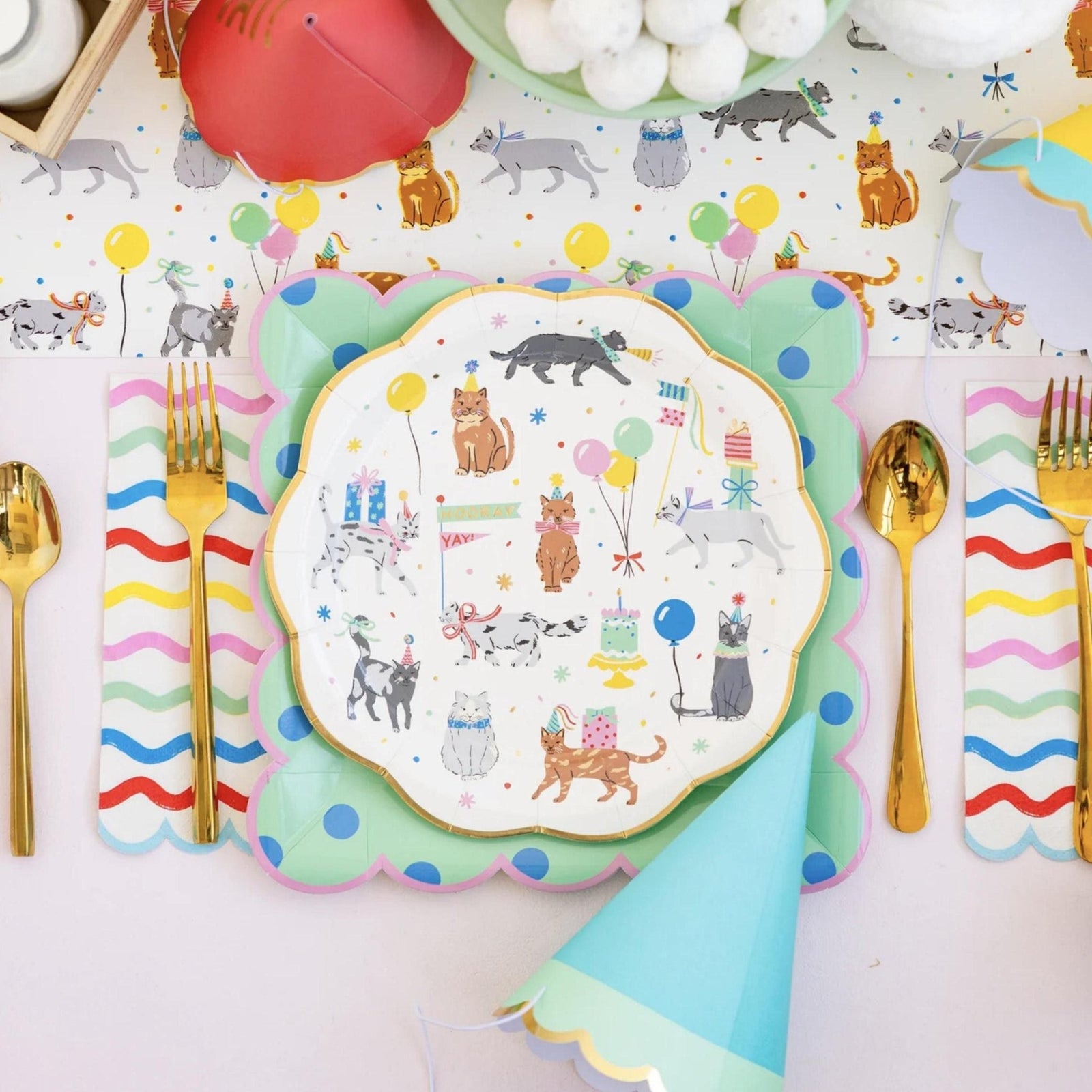 Kitty Cat Party Plates 8ct - Stesha Party