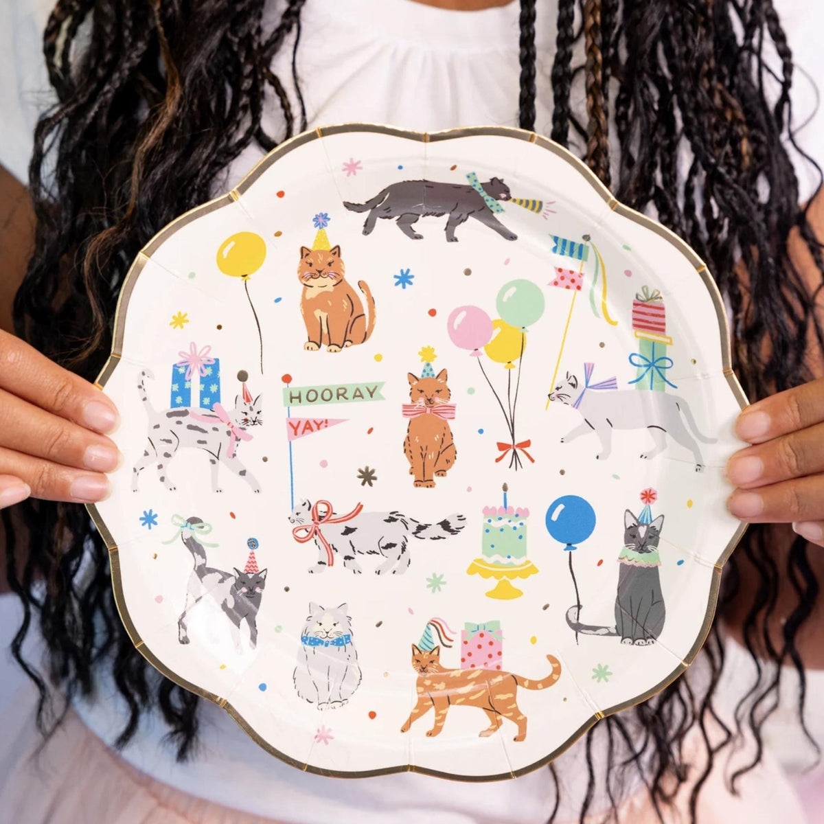 Kitty Cat Party Plates 8ct - Stesha Party