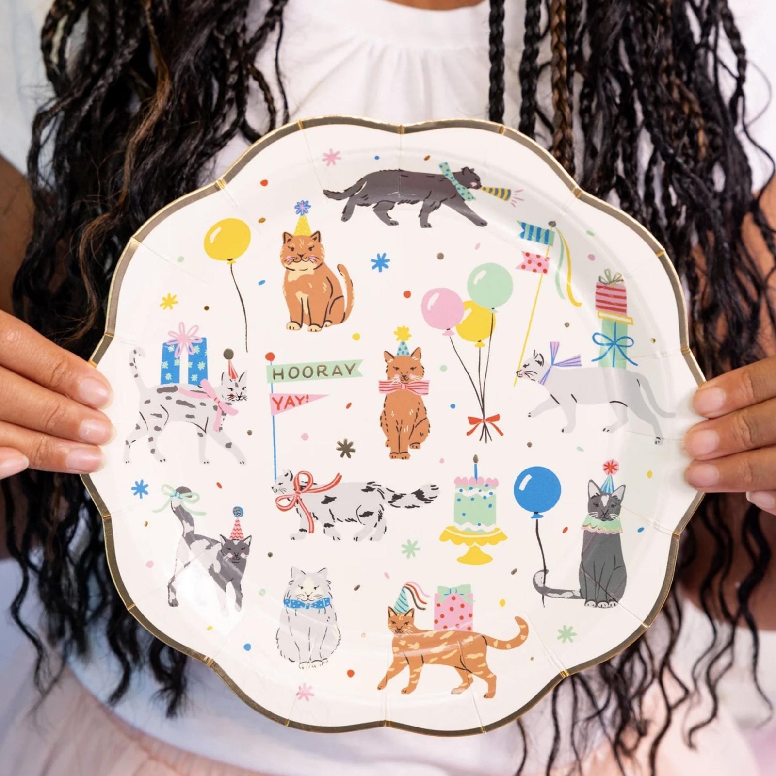 Kitty Cat Party Plates 8ct - Stesha Party