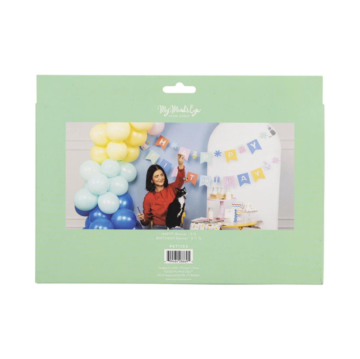 Kitty Happy Birthday Banner - Stesha Party