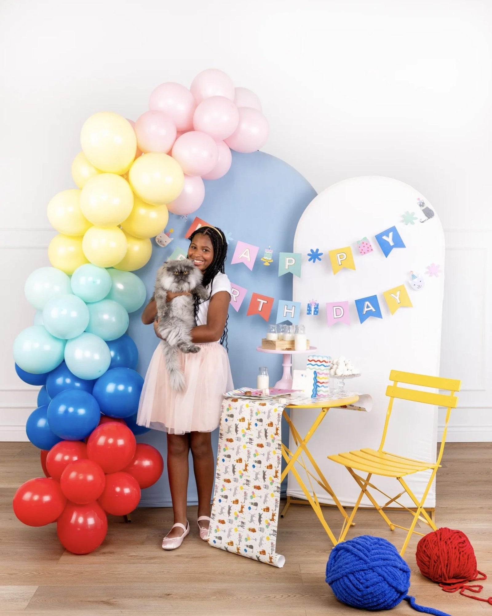 Kitty Happy Birthday Banner - Stesha Party