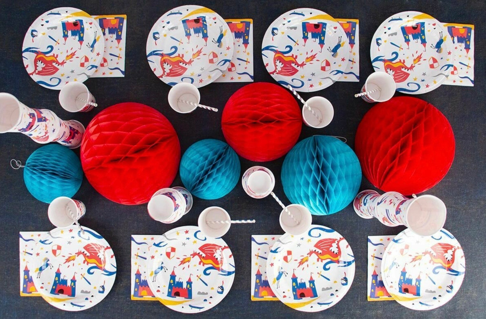 Knight Birthday Cups - Stesha Party