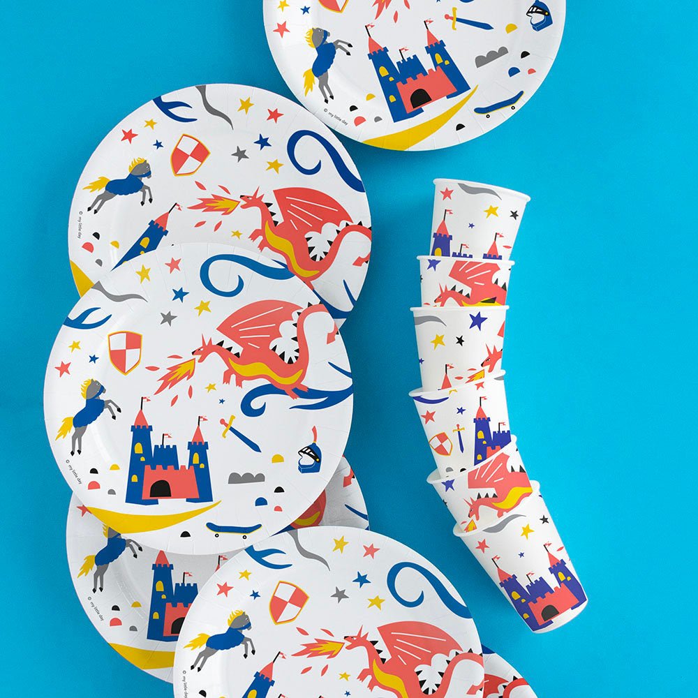 Knight Birthday Cups - Stesha Party