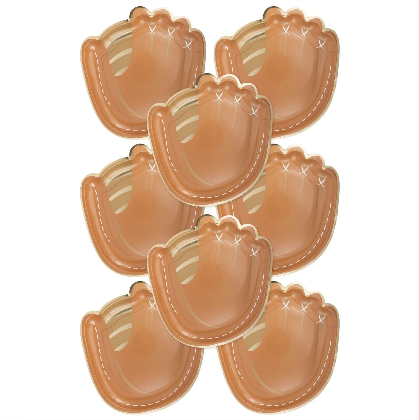 Large Baseball Glove Paper Plates - Stesha Party
