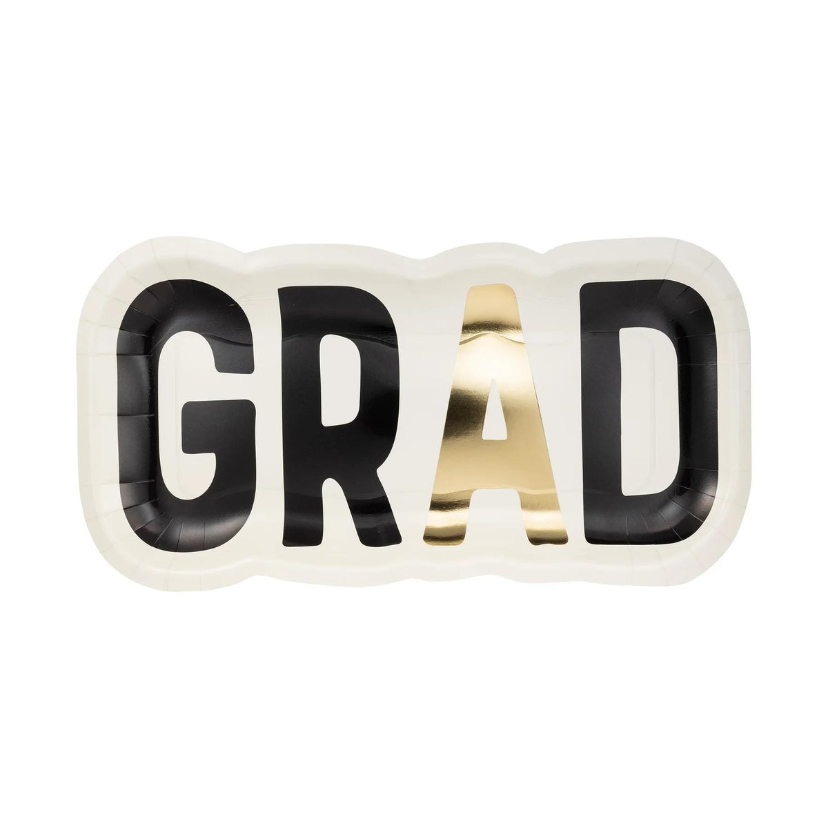 Large &quot;GRAD&quot; Paper Plates 8ct - Stesha Party