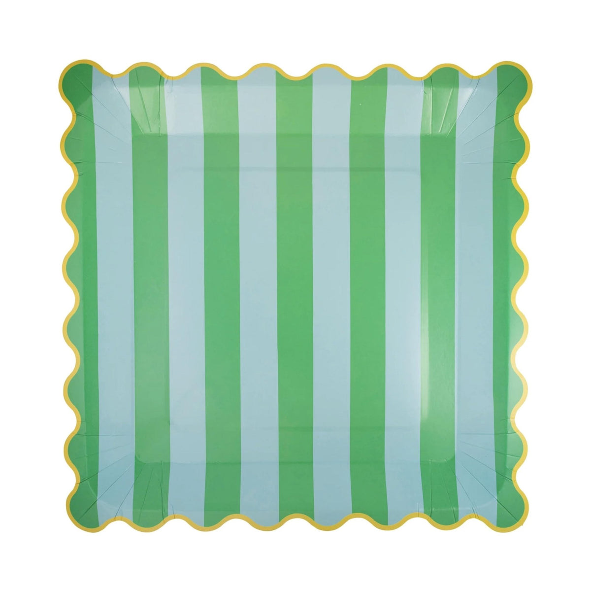 Large Striped Rainbow Paper Plates 8ct - Stesha Party