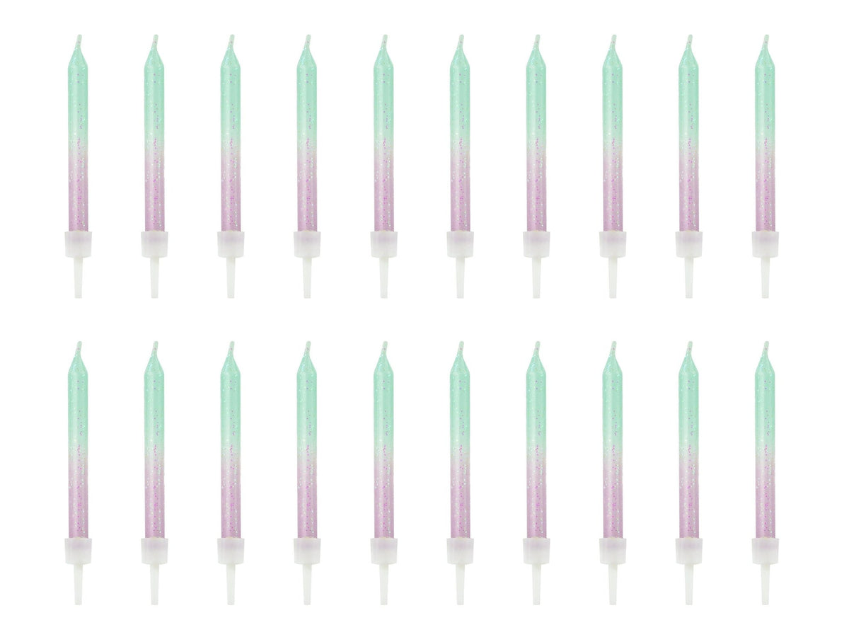 Lavender & Mint Candles 20ct - Stesha Party