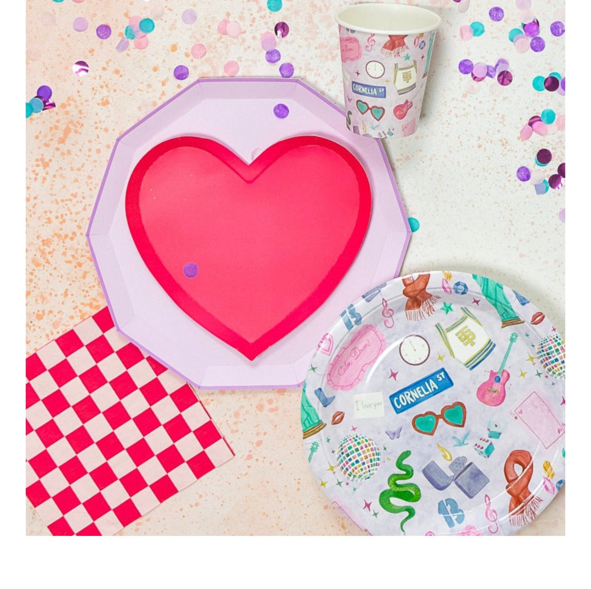 Lavender Party Plates 8ct - Stesha Party