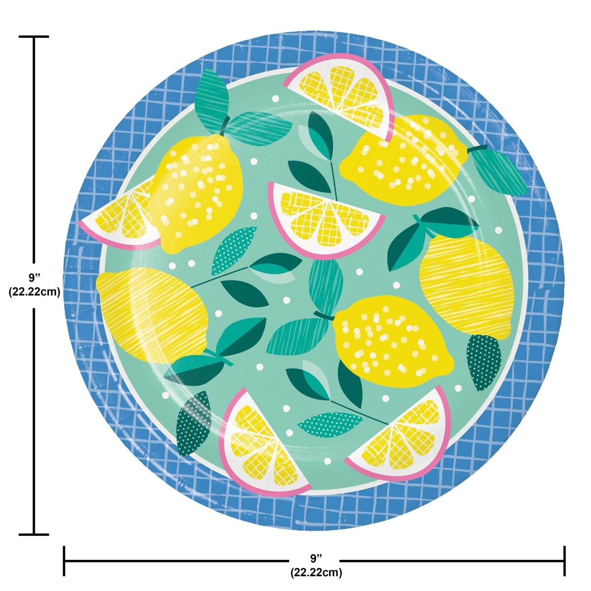 Lemon Garden Party Plates 8ct - Stesha Party