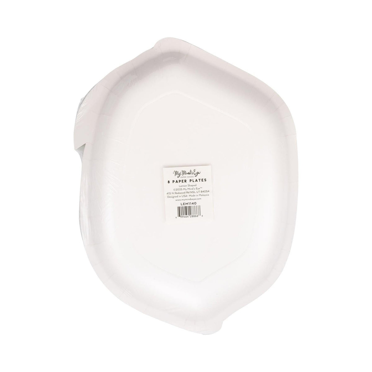 Lemon Shaped Plates 8ct - Stesha Party