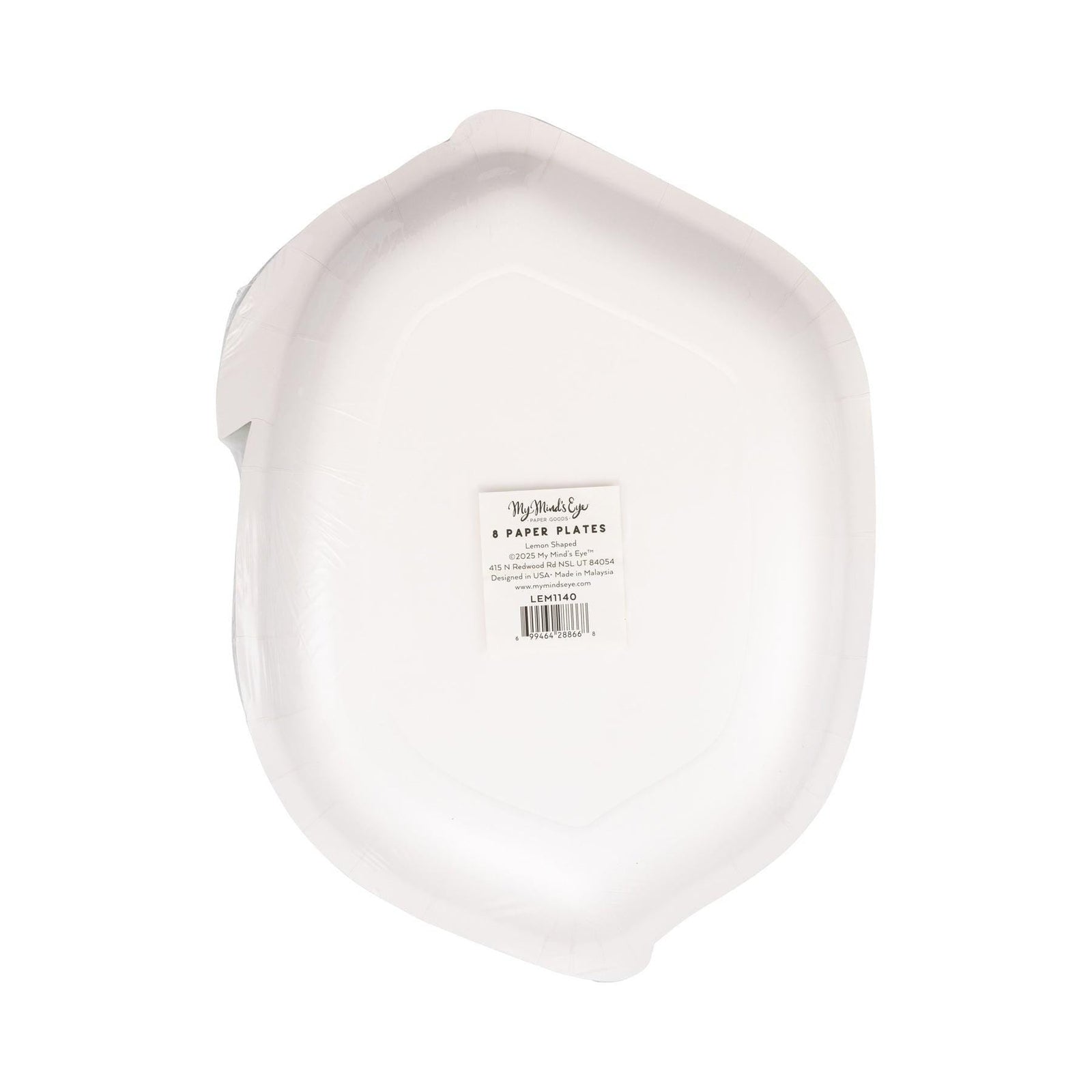 Lemon Shaped Plates 8ct - Stesha Party